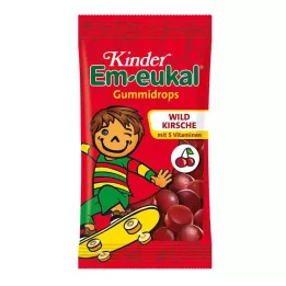 EM-EUKAL Kinder Gummidrops Wilde Kers suikerhoudend, 75 g