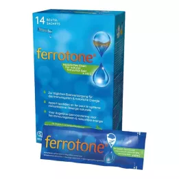 FERROTONE IJzer met appelconcentraat en vitamine C fles, 14x25 ml