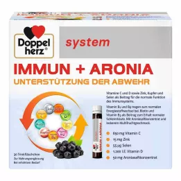 DOPPELHERZ Immun+Aronia systeem ampullen, 30 stuks