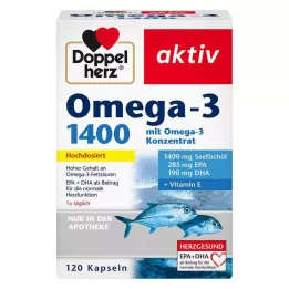 DOPPELHERZ Omega-3 1.400 capsules, 120 stuks