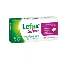 LEFAX Intensieve vloeibare capsules 250 mg simethicone, 20 stuks