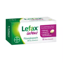 LEFAX Intensieve vloeibare capsules 250 mg simethicone, 50 stuks