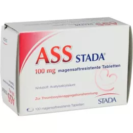 ASS STADA 100 mg maag -resistente tabletten, 100 st