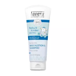 Lavera Baby & Kids Gevoelige Waskleding & Shampoo, 200 ml