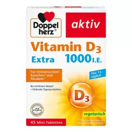 DOPPELHERZ Vitamine D3 1000 I.E. EXTRA Tabletten, 45 stuks