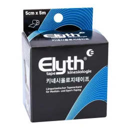 Elyth Tape Kinesiologie 5 cm x 5 m zwart, 1 stuk