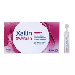 XAILIN Oogspoeloplossing in enkele doses, 20X5 ml