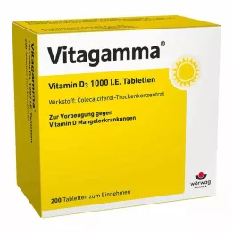 VITAGAMMA Vitamine D3 1.000 IE tabletten, 200 stuks