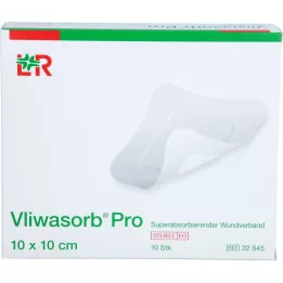 VLIWASORB Pro superabsorberende comp. steriel 10x10 cm, 10 st