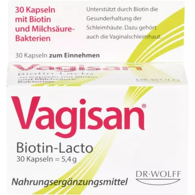 VAGISAN Biotine-Lacto capsules, 30 stuks VAGISAN Biotine-Lacto capsules, 30 stuks