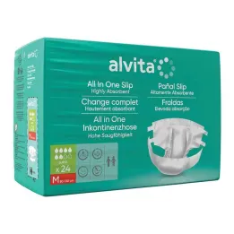 Alvita All-in-One incontinentiebroekje super medium dag, 24 stuks
