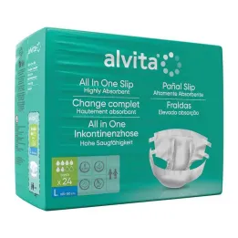 Alvita All-in-One incontinentiebroekjes super groot dag, 24 stuks