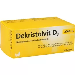 DEKRISTOLVIT D3 2.000 d.w.z. tabletten, 120 st