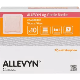 ALLEVYN Ag Gentle Border 10x10 cm Wound Association, 10 st