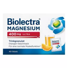 BIOLECTRA Magnesium 400 mg ultra drinkgranulaat sinaasappel, 40 stuks