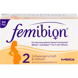 Femibion Zwangerschap 2 D3 + DHA + 400 μg Folaat, 2x30 st
