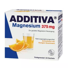 ADDITIVA Magnesium 375 mg Sachets Oranje, 20 stuks