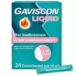 GAVISCON Vloeistof 500 mg/267 mg/160 mg Susp.z.Einn., 24X10 ml