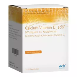 CALCIUM VITAMIN D3 acis 500 mg/400 I.E. kauwtabletten, 120 stuks