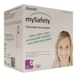 DIAMET mySafety Veiligheidspen Kan.31 G 0,25x6 mm, 100 stuks