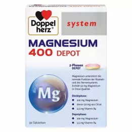 DOPPELHERZ Magnesium 400 Depot systeem tabletten, 30 stuks