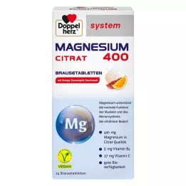 DOPPELHERZ Magnesium 400 Citraat systeem bruistabletten, 24 stuks