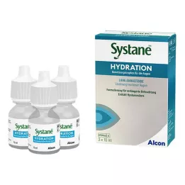 SYSTANE HYDRATION Smeerdruppels voor de ogen, 3X10 ml