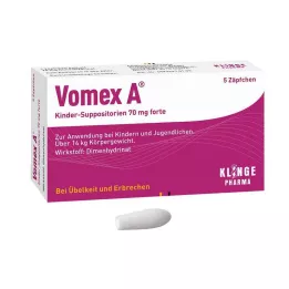 VOMEX A Kinderzetpillen 70 mg forte, 5 stuks