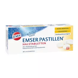 EMSER Pastilles zonder menthol suikervrij, 30 stuks