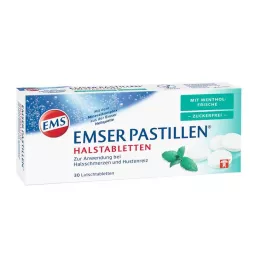EMSER Pastilles met menthol frisheid suikervrij, 30 stuks