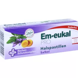 EM EUCAL PRO HALDSPASTILLEN SAGE SUIKER GRATIS, 30 st