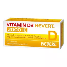 VITAMIN D3 HEVERT 2.000 IE tabletten, 60 stuks