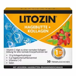 LITOZIN Rozenbottel+Collageen Drinkfles, 30X25 ml