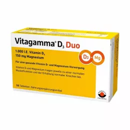 VITAGAMMA D3 Duo 1.000 IE Vitamine D3 150mg Magnes.NEM, 50 stuks