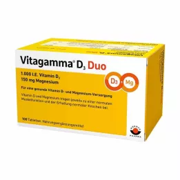 VITAGAMMA D3 Duo 1.000 I.E. Vitamine D3 150mg Magnes.NEM, 100 stuks