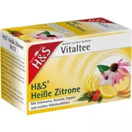 H&amp;S Hot Lemon Vital Tea Filter Bag, 20x2,0 g