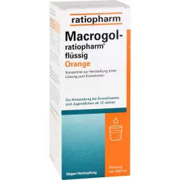 Macrogol ratiopharm Vloeibaar oranje tegen constipatie, 1000 ml
