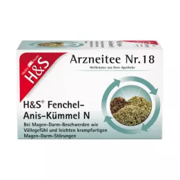 H&S Venkel-Anijs-Karwij N Filterzakjes, 20X2.0 g