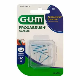 GUM Proxabrush Classic reserveborstels 1,2 mm, 8 stuks