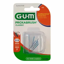 GUM Proxabrush Classic vervangingsborstels 0,9 mm, 8 stuks