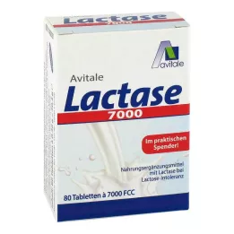 LACTASE 7.000 FCC tabletten in dispenser, 80 stuks