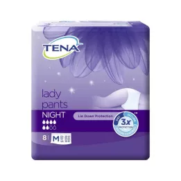 Tena Lady Night Pants M, 8 st
