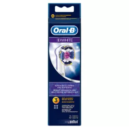 Oral-B-borstelborstels 3D-wit, 3 st