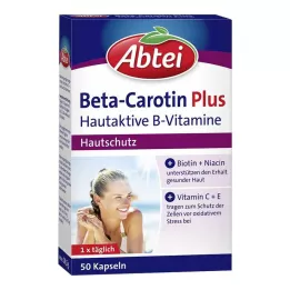 ABTEI Beta-caroteen plus huidactieve B-vitamines capsules, 50 stuks