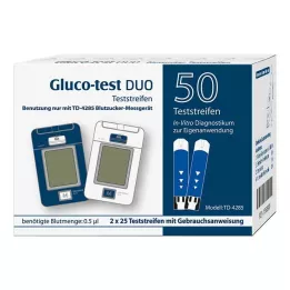 GLUCO TEST DUO Teststrips, 50 stuks