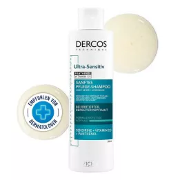 VICHY DERCOS ultra-gevoelige shampoo voor een vette hoofdhuid, 200 ml
