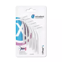 Miradent Interdental Brush I-Prox L 0.6 mm Wit, 6 st