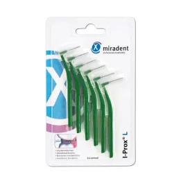 MIRADENT Interdentale borstel I-Prox L 0,7 mm groen, 6 stuks