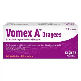 VOMEX A Dragees 50 mg omhulde tabletten, 10 stuks