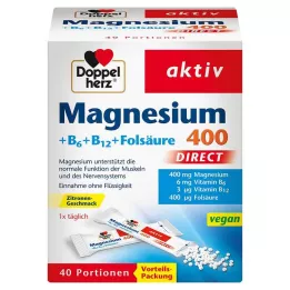 DOPPELHERZ Magnesium+B-vitamines DIRECT Pellets, 40 stuks